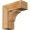 Ekena Millwork Imperial Block Rough Sawn Bracket w/ Offset Brace, Western Red Cedar, 8"W x 20"D x 20"H BKT0806X20X20IMP05RWR - alternate 1